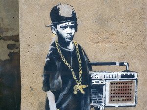 Amazon.co.jp: バンクシー( Reproduction ) - b-boyキャンバスまたは